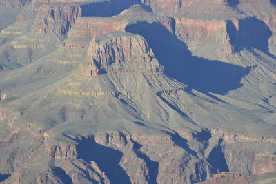Aerial view of rocky mountains