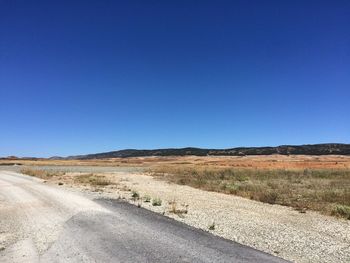 Country road along landscape