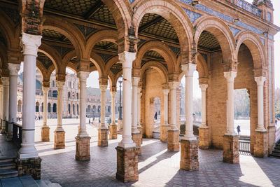 Colonnade at plaza de espana