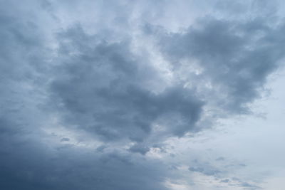 Low angle view of cloudy sky