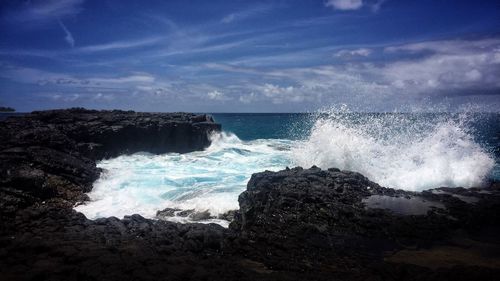 Scenic view of sea against sky