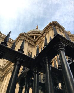 Low angle view of historic building against sky