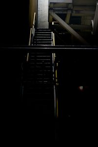 Staircase at night