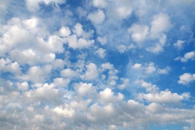 Low angle view of clouds in sky