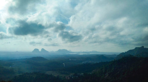 Panoramic view of landscape against sky