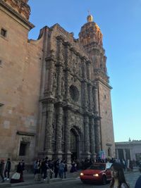 Low angle view of historical building against sky