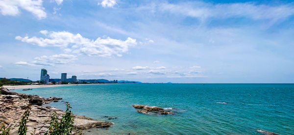 Scenic view of sea against sky