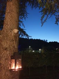 Low angle view of illuminated building against sky at night