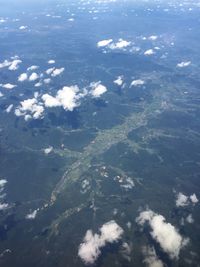 Aerial view of landscape against sky