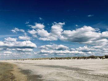 Scenic view of land against sky
