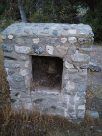 Close-up of stone wall