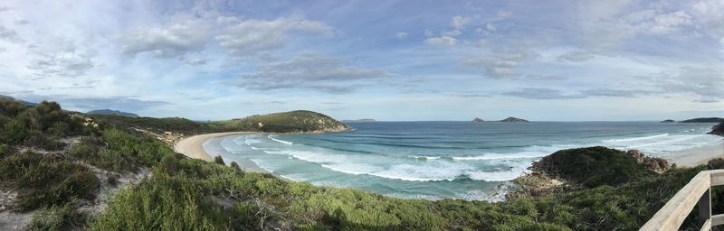 Panoramic view of sea against sky