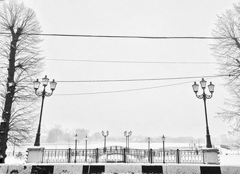 Low angle view of electricity pylon