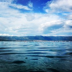 Scenic view of sea against sky