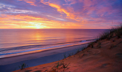 Sunrise at the cape cod national seashore