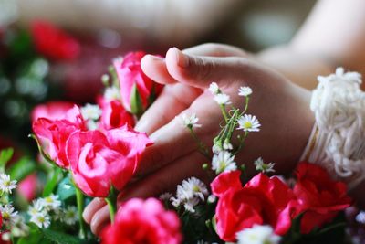 Close-up of rose bouquet