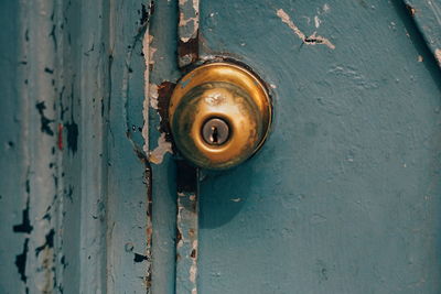 Close-up of old door