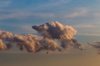 Low angle view of clouds in sky