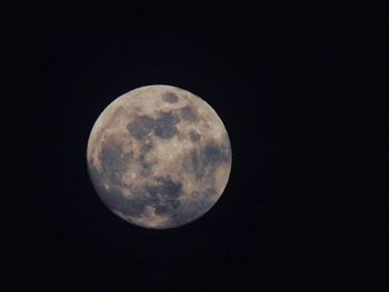 Low angle view of moon in sky