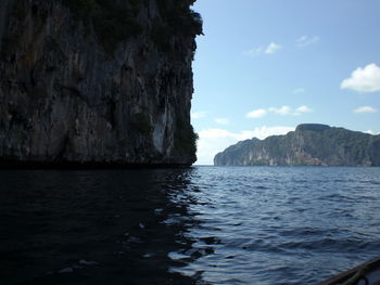 Scenic view of calm sea against sky