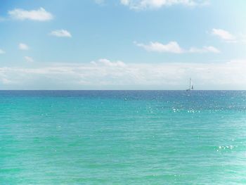 Scenic view of sea against sky