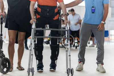 People walking on street