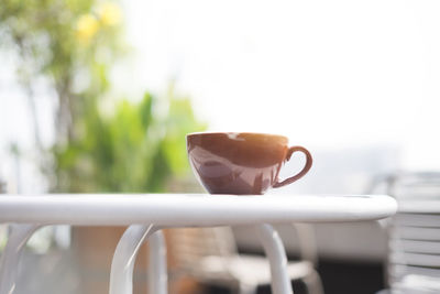 Close-up of coffee on table