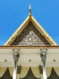 Low angle view of temple