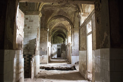 Corridor of historic building