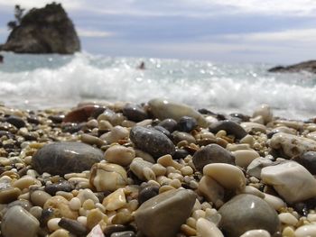 Rocks on beach