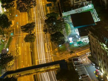 City street at night