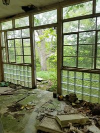 View of abandoned window