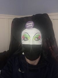Portrait of a woman wearing mask