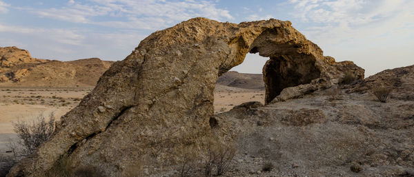 View of rock formations