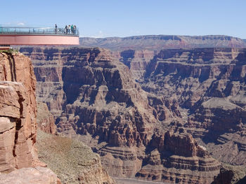 Aerial view of rock formations