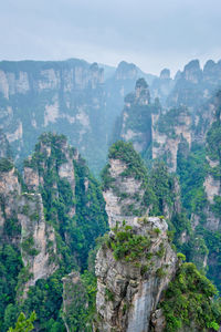 Scenic view of mountain against sky