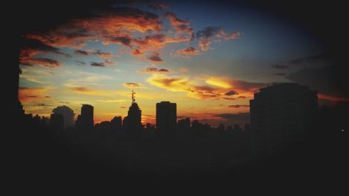 Cityscape at sunset