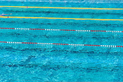 Swimming lane marker in pool