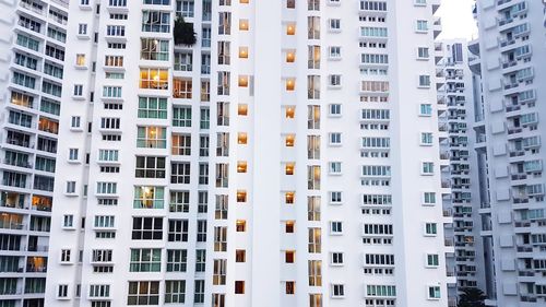 Full frame shot of residential buildings