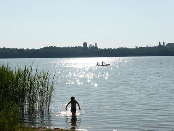 Scenic view of lake