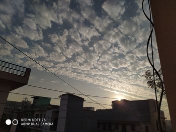 Low angle view of buildings against sky