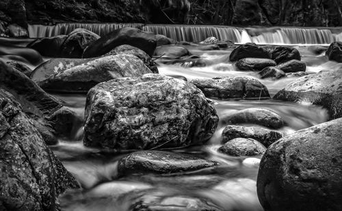 Rocks in river