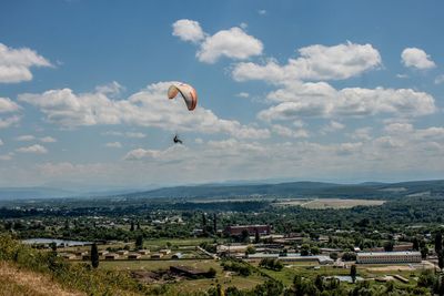 Scenic view of landscape against sky