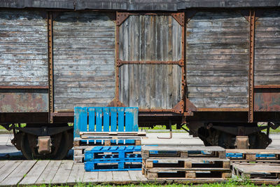 Stack of old wooden building