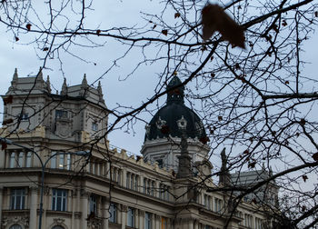 Low angle view of building against sky