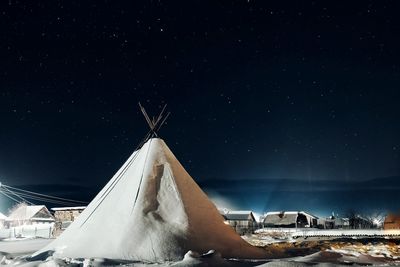 Scenic view of sea against sky at night