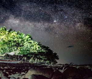 Low angle view of starry sky