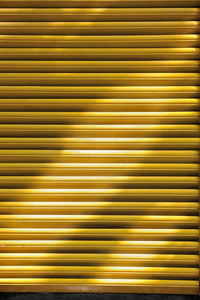 Yellow metallic shutter