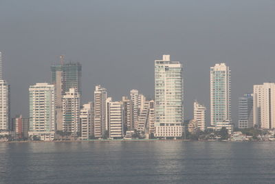 Exterior of skyscrapers in city