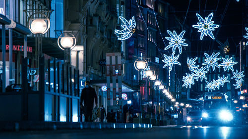 City street at night